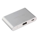 P27 Cover in metallo Convertitore da micro USB a HDMI + VGA HDTV Adattatore AV digitale, alimentazione tramite EZCast, supporto sistema iOS/Android/Windows