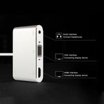 P27 Cover in metallo Convertitore da micro USB a HDMI + VGA HDTV Adattatore AV digitale, alimentazione tramite EZCast, supporto sistema iOS/Android/Windows