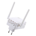 Router di rete ripetitore di segnale ripetitore WiFi Wireless-N da 300 Mbps con 2 antenne esterne, spina europea, 2 External Antenna (White), 2 External Antenna (Black)