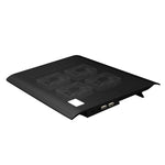 NUOXI L112A Base di raffreddamento USB per computer portatile silenzioso con quattro ventole a velocità regolabile con 2 porte USB