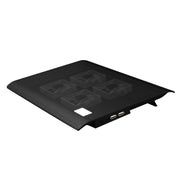 NUOXI L112A Base di raffreddamento USB per computer portatile silenzioso con quattro ventole a velocità regolabile con 2 porte USB