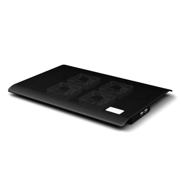 NUOXI L112A Base di raffreddamento USB per computer portatile silenzioso con quattro ventole a velocità regolabile con 2 porte USB