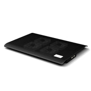 NUOXI L112A Base di raffreddamento USB per computer portatile silenzioso con quattro ventole a velocità regolabile con 2 porte USB