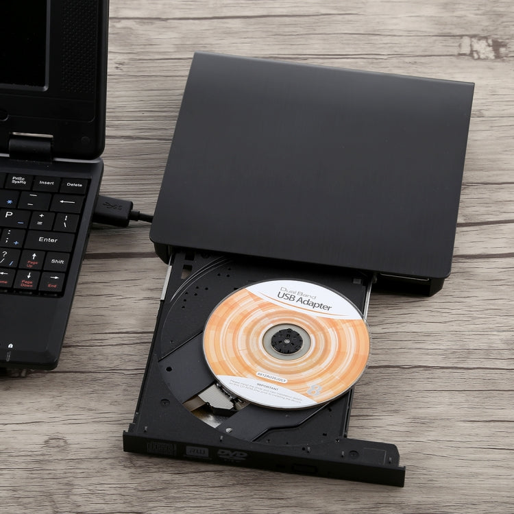 Texture spazzolata USB 3.0 POP-UP Mobile DVD-Rw esterno Unità DVD/CD riscrivibile Dispositivo ODD e HDD esterno, Brushed Texture DVD(B)