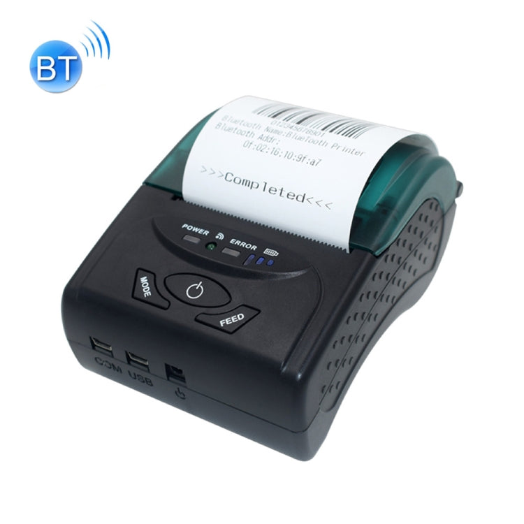 POS-5807 Stampante termica per biglietti Bluetooth portatile con porta USB da 58 mm, formato massimo carta termica supportata: 57x50 mm