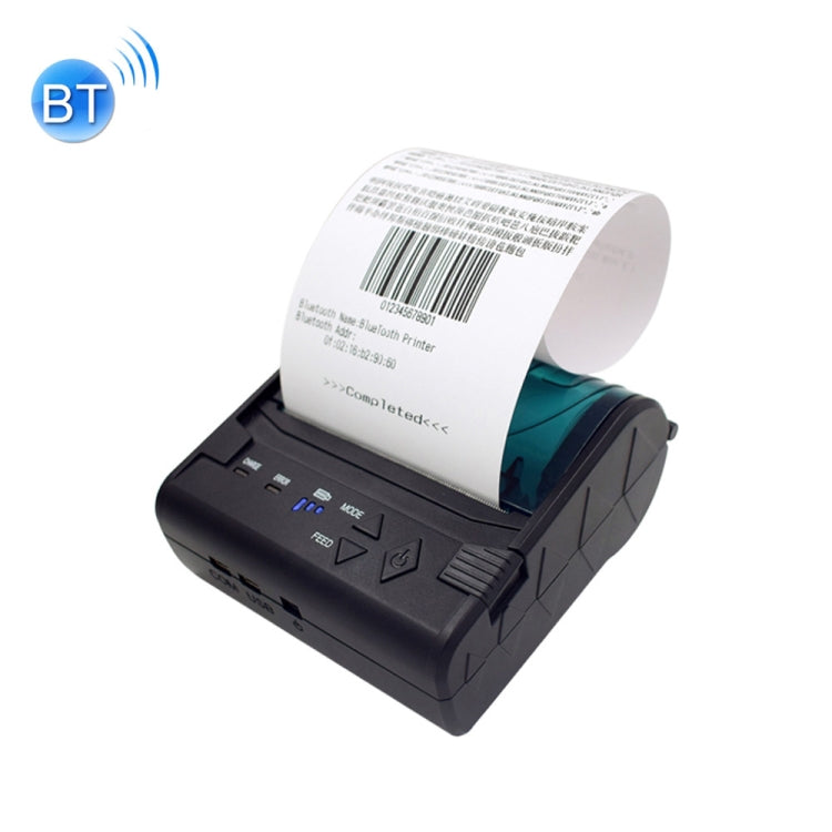 POS-8003 Portable Bluetooth Thermal Ticket Printer, Maximum Thermal Paper Size Supported: 80x50mm