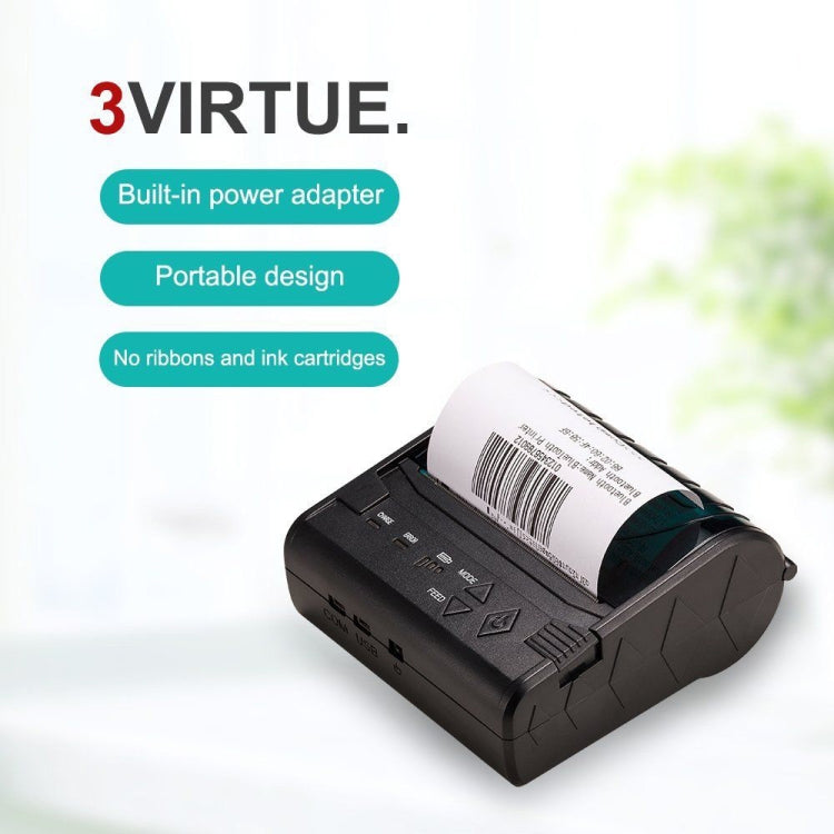 Stampante termica portatile Bluetooth per biglietti 80x50 mm