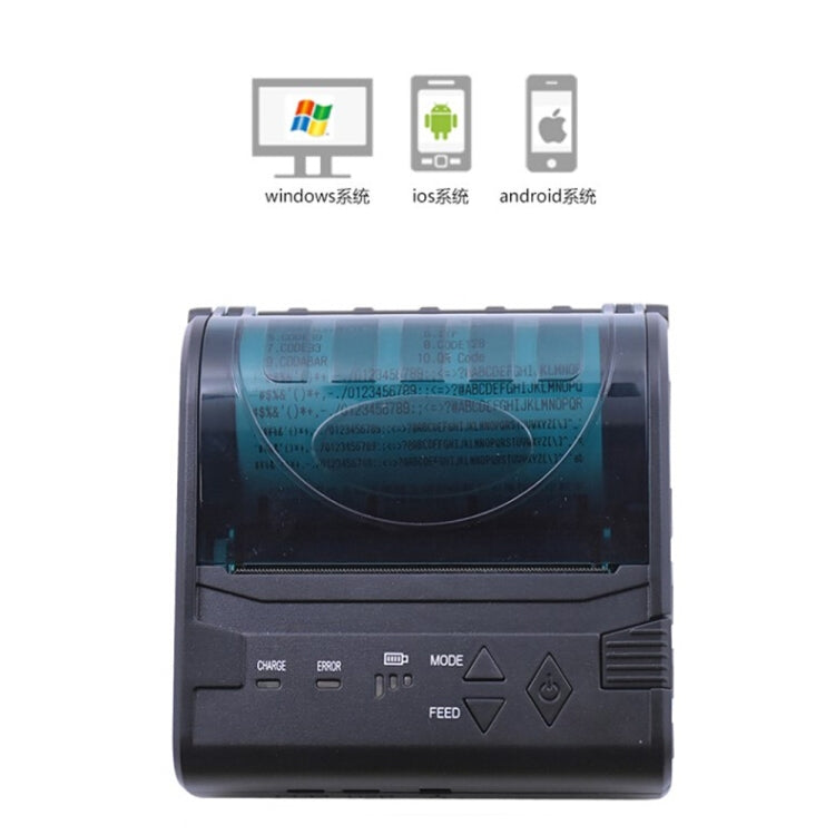 Stampante termica portatile Bluetooth per biglietti 80x50 mm