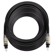 Cavo audio ottico digitale Toslink maschio-maschio con testa in metallo nichelato OD6.0mm da 20 m, Length: 20m