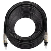 Cavo audio ottico digitale Toslink maschio-maschio con testa in metallo nichelato OD6.0mm da 25 m, Length: 25m