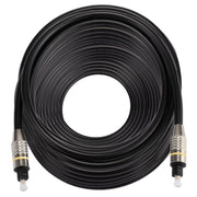 Cavo audio ottico digitale Toslink maschio-maschio con testa in metallo nichelato OD6.0mm da 30 m, Length: 30m