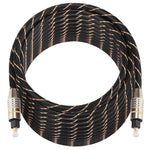 Cavo audio ottico digitale Toslink maschio a maschio con testa in metallo placcato oro da 15 m OD6.0mm, Length: 15m