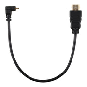 Cavo adattatore connettore placcato oro maschio ad angolo positivo da 30 cm 4K HDMI maschio a micro HDMI, 30cm Positive