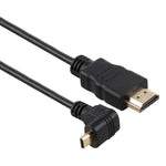 Cavo adattatore connettore placcato oro maschio ad angolo inverso da 30 cm 4K HDMI maschio a micro HDMI, 30cm Reverse