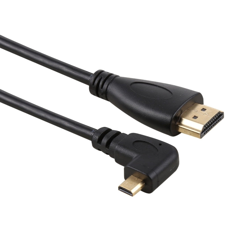 Cavo adattatore connettore placcato oro maschio ad angolo retto da 50 cm 4K HDMI maschio a micro HDMI, 50cm Right