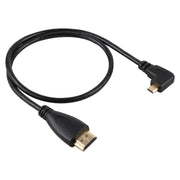 Cavo adattatore connettore placcato oro maschio ad angolo retto da 50 cm 4K HDMI maschio a micro HDMI, 50cm Right
