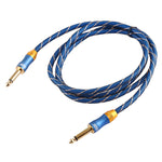 Cavo audio 6,35 mm maschio-maschio intrecciato 1,5 m