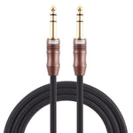 Cavo audio 6,35 mm maschio-maschio 2 m placcato oro
