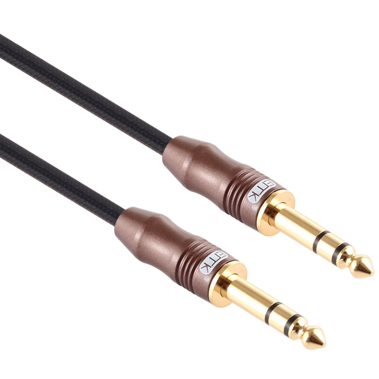 Cavo audio 6,35 mm maschio-maschio 2 m placcato oro