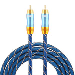 Cavo audio coassiale RCA maschio 2 m placcato oro