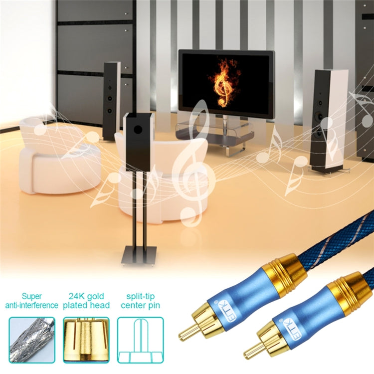 Cavo audio coassiale RCA maschio 2 m placcato oro