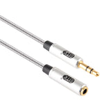 Cavo audio intrecciato 3,5 mm maschio-femmina 0,5 m