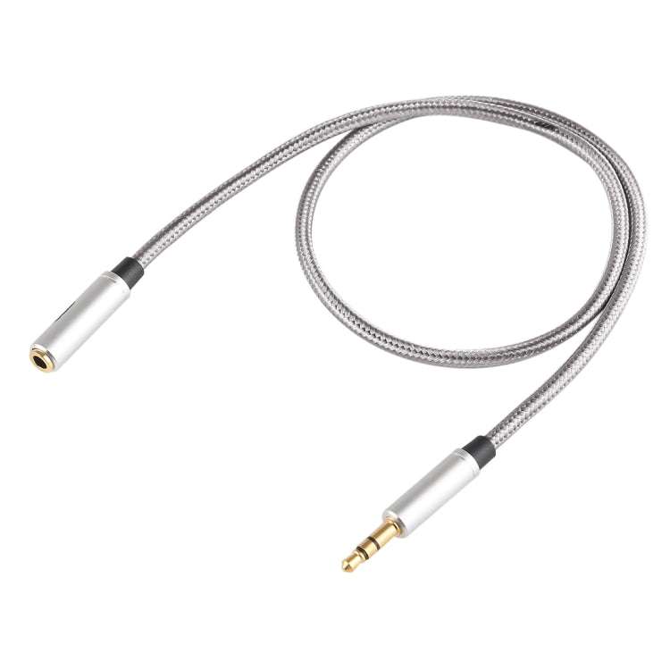Cavo audio intrecciato 3,5 mm maschio-femmina 0,5 m