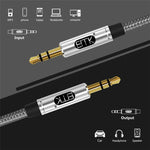Cavo audio 3,5 mm maschio a maschio intrecciato 1 m
