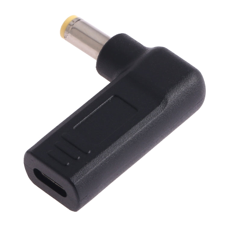 Adattatore a gomito USB-C femmina a 5,5x2,5 mm maschio