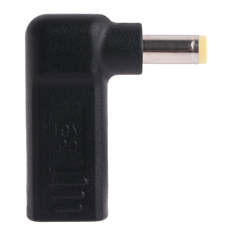 Adattatore a gomito USB-C femmina a 5,5x2,5 mm maschio
