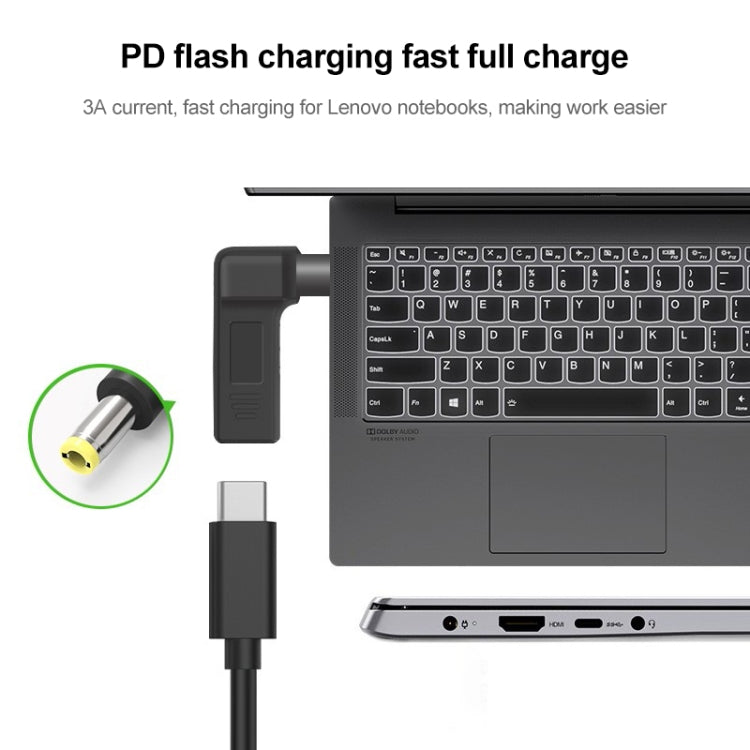 Adattatore a gomito USB-C femmina a 5,5x2,5 mm maschio