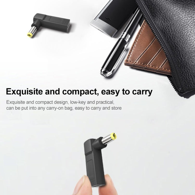 Adattatore a gomito USB-C femmina a 5,5x2,5 mm maschio