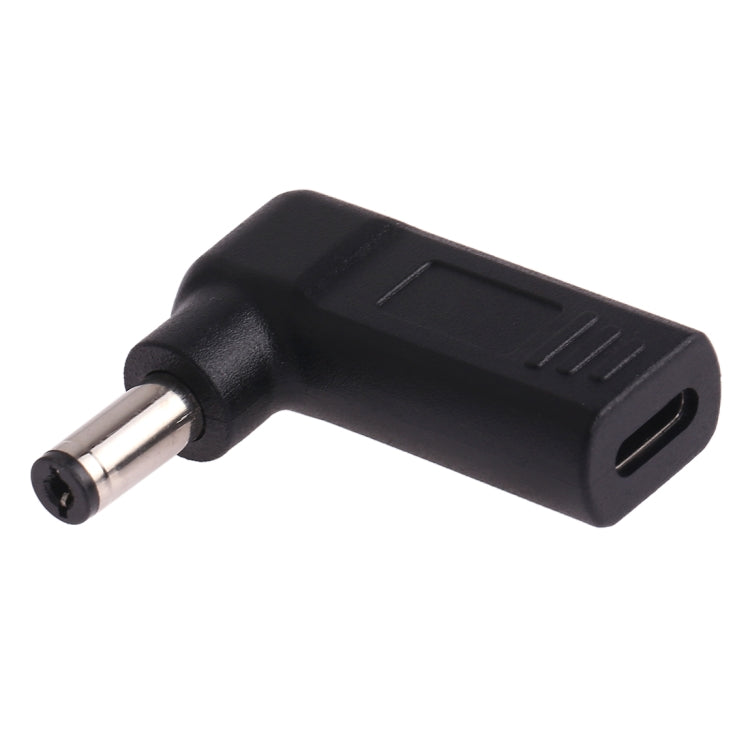 Adattatore a gomito USB-C femmina a 5,5x2,1 mm maschio
