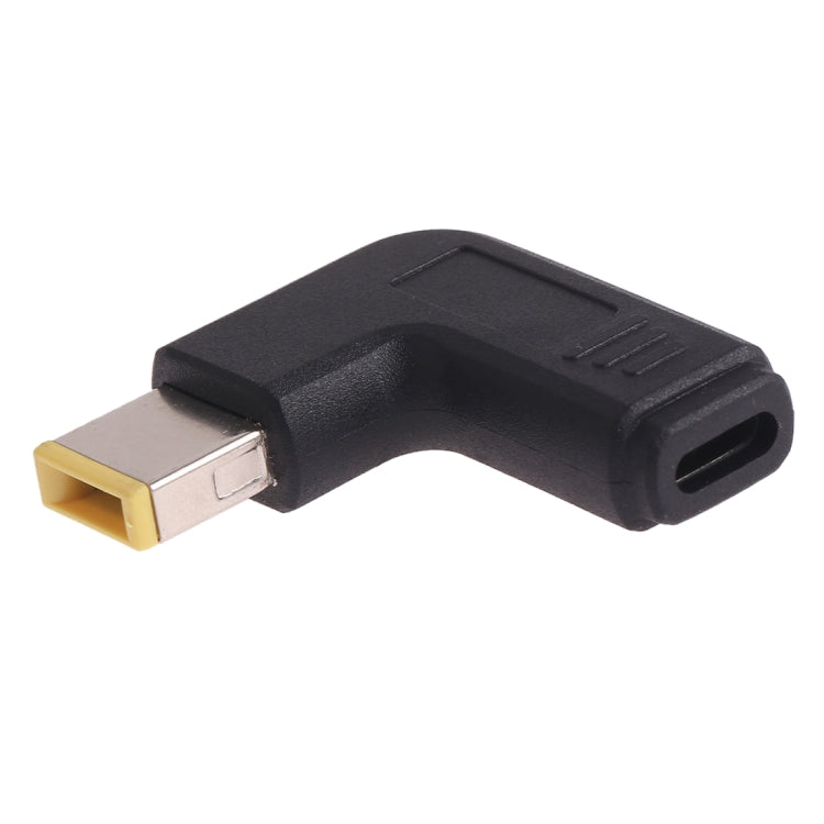 Connettore adattatore a gomito con spina maschio quadrata grande da USB-C / Type-C femmina a Lenovo per laptop Lenovo, Lenovo Big Square Elbow