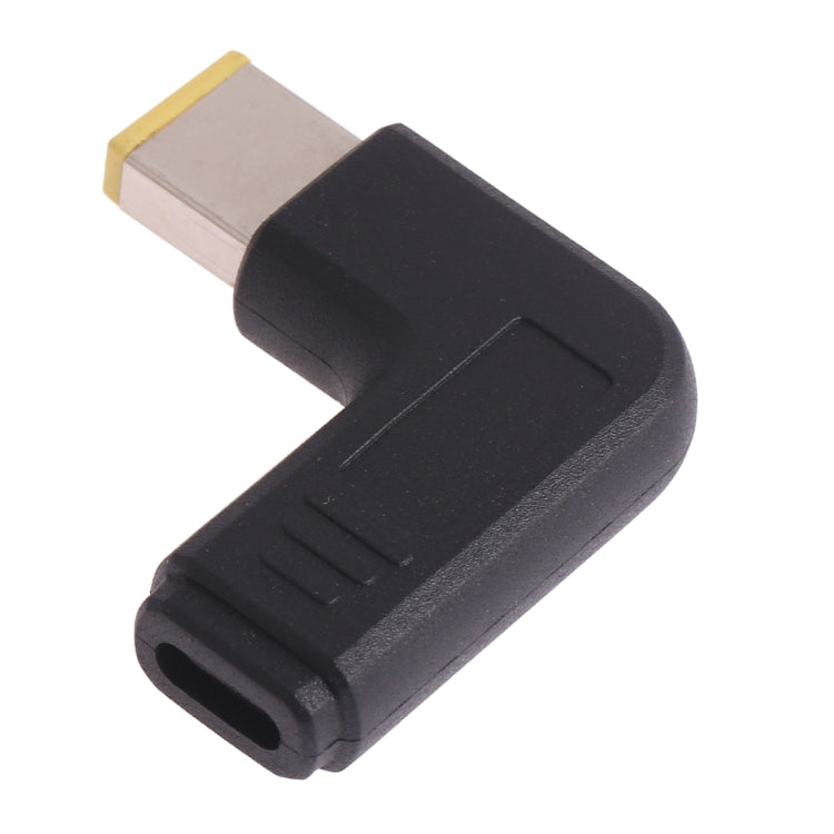 Connettore adattatore a gomito con spina maschio quadrata grande da USB-C / Type-C femmina a Lenovo per laptop Lenovo, Lenovo Big Square Elbow