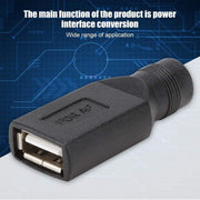 Connettore adattatore USB femmina a femmina da 5,5 x 2,1 mm, USB Female to 5.5 x 2.1mm
