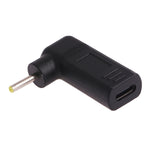 Adattatore a gomito 2,5x0,7 mm maschio a USB-C femmina