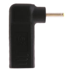 Adattatore a gomito 2,5x0,7 mm maschio a USB-C femmina