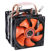 CoolAge AMD CPU Dissipatore di calore Cuscinetto idraulico Ventola di raffreddamento Doppia ventola di raffreddamento 3 Pin per Intel LGA775 115X AM2 AM3 AM4 FM1 FM2 1366