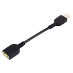 Cavo adattatore di alimentazione per interfacce Big Square femmina a Big Square (prima generazione) maschio per notebook Lenovo, lunghezza: 10 cm, X1 Carbon 2018 & Yoga 2018 & T560/T550
