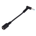 Cavo adattatore di alimentazione per interfacce maschio piegato da 4,5 x 3,0 mm a femmina da 7,4 x 5,0 mm per notebook portatile, lunghezza: 10 cm, 4.5 x 3.0mm Bent Male (Length: 10cm)