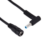 Cavo adattatore di alimentazione per interfacce maschio piegato da 4,5 x 3,0 mm a femmina da 5,5 x 2,1 mm per notebook portatile, lunghezza: 10 cm, 4.5 x 3.0mm Bent Male