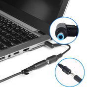 Cavo adattatore di alimentazione per interfacce maschio piegato da 4,5 x 3,0 mm a femmina da 5,5 x 2,1 mm per notebook portatile, lunghezza: 10 cm, 4.5 x 3.0mm Bent Male