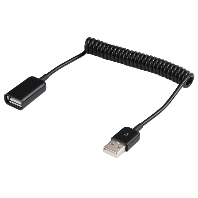 Cavo a spirale a molla da USB-A maschio a USB-A femmina da 1 m, AM to AF, Length: 1.0m