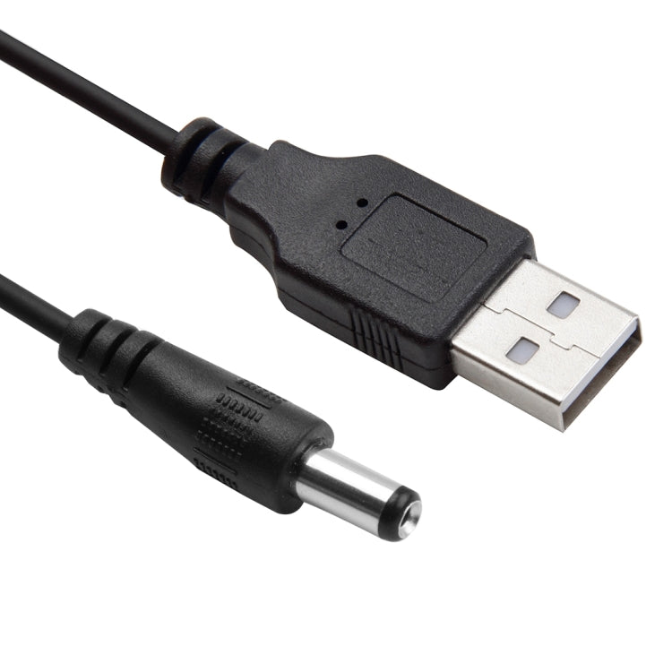 Cavo a spirale a molla di alimentazione da USB a CC da 5,5 mm da 1,5 m, AM to DC 5.5mm, Length: 1.5m
