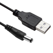 Cavo a spirale a molla di alimentazione da USB a CC da 5,5 mm da 1,5 m, AM to DC 5.5mm, Length: 1.5m