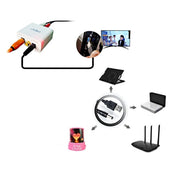 Cavo a spirale a molla di alimentazione da USB a CC da 5,5 mm da 1,5 m, AM to DC 5.5mm, Length: 1.5m
