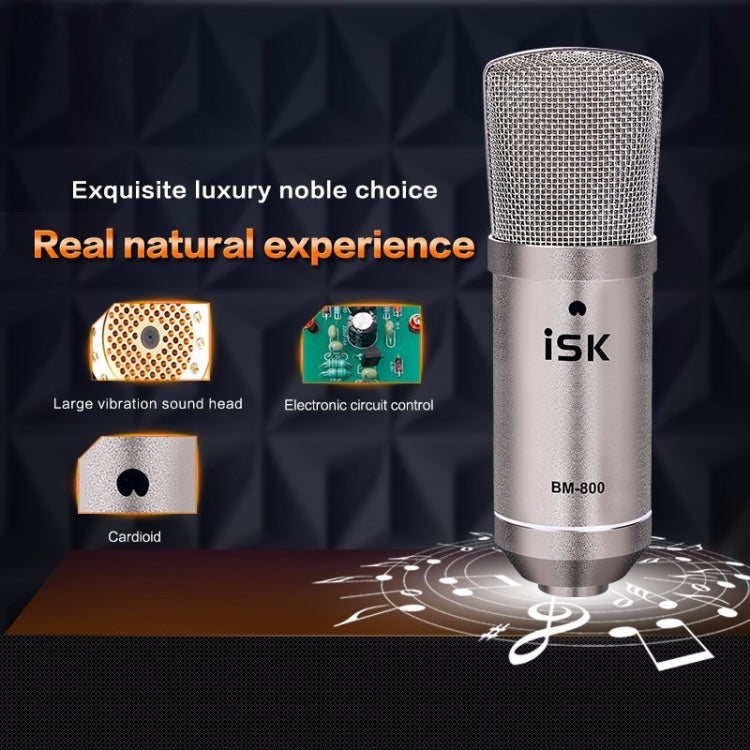 ISK BM-800 Audio Recording Condenser Microphone for Studio and Broadcast, BM-800