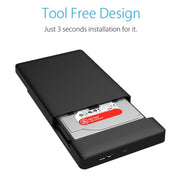ORICO 2588US3 USB3.0 Custodia per disco rigido esterno per PC portatile SATA HDD/SSD da 9,5 mm da 2,5 pollici