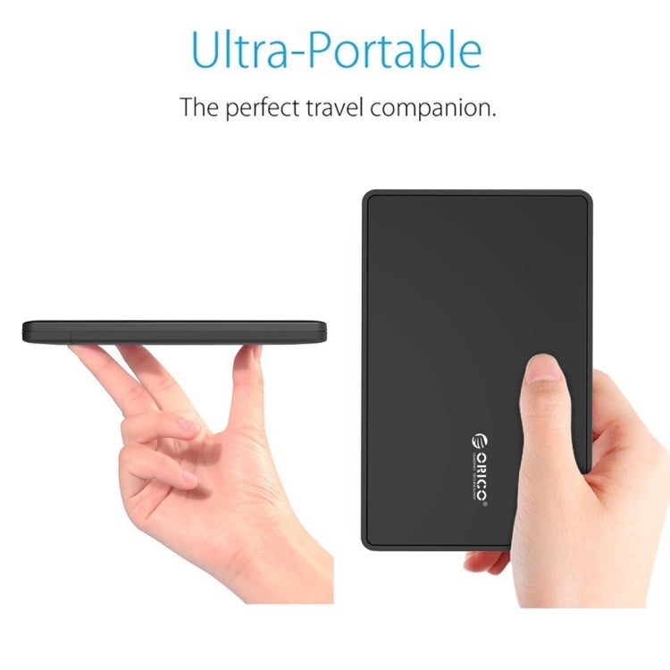 ORICO 2588US3 USB3.0 Custodia per disco rigido esterno per PC portatile SATA HDD/SSD da 9,5 mm da 2,5 pollici